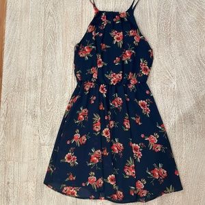 Blue & pink floral dress from Franchesca’s